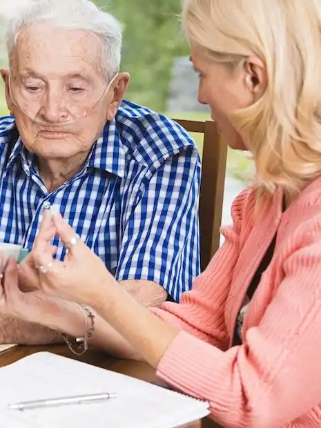 Home | Man with oxygen scaled 1 | Care Connect™ Foundation